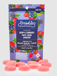 Smokiez 100mg 100mg CBN,100mg THC Sweet Jamberry Gummies